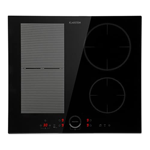 Klarstein Delicatessa 60 Hybrid - Table De Cuisson À Induction, Encastrable, 4 Zones, 7000W