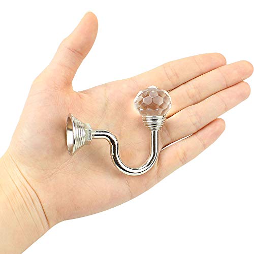 image for Hysagtek 4 Pcs Acrylic Curtain Holdbacks Curtain Holder Wall Mounted T