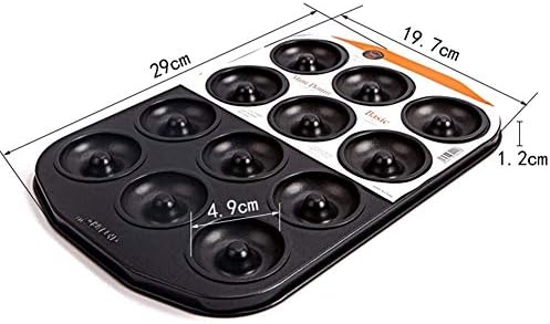 Lrbbq Baking Tray 12 Even Non-Stick Donut Cookie Dry Paper Cup Mafen Small Cake Baking Mold Oven Home Baking Tray, 12 Even Small Cookies