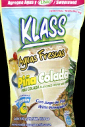 KLASS, FLAVORED DRINK MIX, WITH PINEAPPLE JUICE, PINA COLADA
