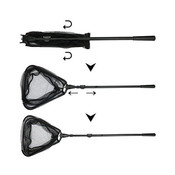 Shelure-Folding-Aluminum-Fishing-Landing-Net-Fish-Net-Cast-Carp-with-Extending-Telescoping-Pole-Handle