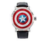 Marvel Men's Captain America Vintage Black Watch