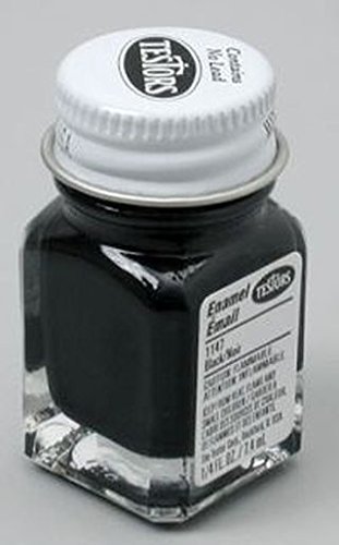 Black Testors Enamel Plastic Model Paint