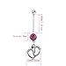 richbest 3Pcs Cute Little Feet Style Pregnancy Belly Button Ring