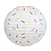 Just Artifacts 3pcs 12-Inch Sweet Treat Party Hanging Paper Lantern Kit (Sprinkles)