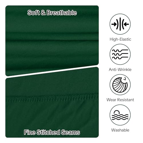 WinPower Car Cover Interior Anti-Dust Breathable Elastic Canvas Covers Full Protective Cover Soft Anti-Scratch Sports Cover for Garage Car Exhibition Green, 4.60-4.89M, 1 Piece