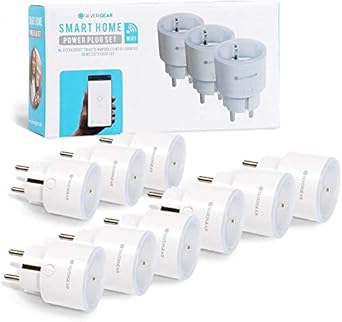 Silvergear Smart Steckdose WLAN Steckdose 9er Pack Alexa Steckdose Smart Home Stecker Stromverbrauch Messen Fernbedienbar Sprachsteuerung Funktionieren mit Google Home Alexa App Silvergear Smart Steckdose WLAN Steckdose 9er Pack Alexa Steckdose Smart Home Stecker Stromverbrauch Messen Fernbedienbar Sprachsteuerung Funktionieren mit Google Home Alexa App