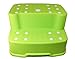 Tenby Living 2-Pack Green and Orange Extra-Wide, Extra-Tall Jumbo Step Stool with Removable Non-Slip Caps and Anti-Slip Rubber Grips