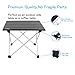 MSSOHKAN Ultralight Camping Portable Aluminum Folding Table,Mini Car Table with Collapsible Table Top,Camping Table with Carry Bag for Picnic,BBQ,Dining.