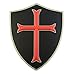 US Seals DEVGRU Crusaders Templar Knight Cross Morale PVC 3D Touch Fastener Patch