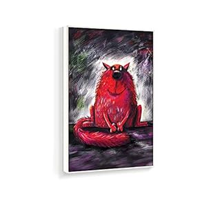 Framed Canvas Home Artwork Decoration Lovely Kitten Canvas Wall Art for Living Room, Bedroom - 16x24 inches