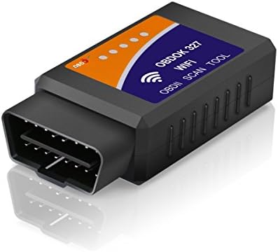 OBDOK Wireless 327 Car WIFI OBD2 Code Reader Scan Tool OBD2 OBDII Scanner Adapter Auto Car Diagnostic Tool V1.5 with Original 25k80 Chip for IOS/Android/PC Unlimited