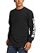 Carhartt Men's Big & Tall Signature Sleeve Logo Long Sleeve T Shirt