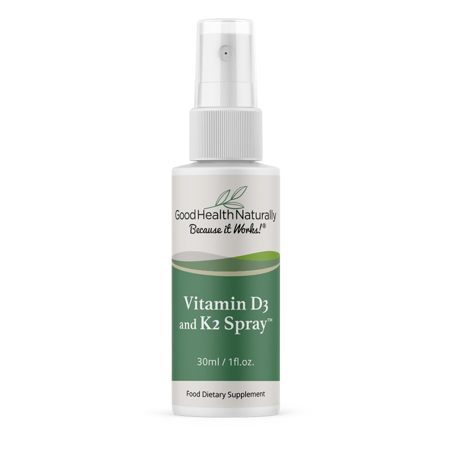 Vitamin D3 and K2 Spray - High Strength Calcium Supplement | 30mL - Good Health Naturally