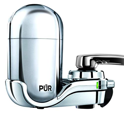 PUR Advanced Faucet Water Filter, Chrome, Vertical, LED Indicator FM-3700B (Certified Refurbished)