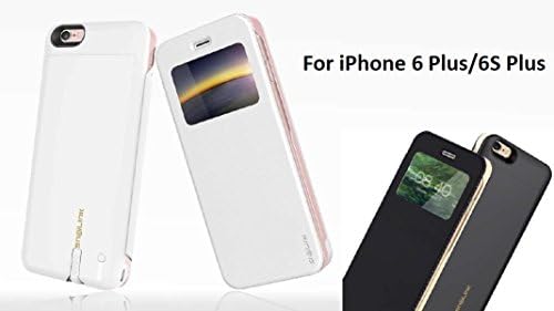 iPhone 6plus/iPhone 6Splus EZtalk battery case, Apple MFI Certified- 2650mAh Slim Battery Case(5.5 Inches) (White)