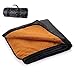 SANJENG Extra Large Waterproof Windproof Throw Blanket, Oversized Quilted Fleece Outdoor Picnic Camp Stadium Blanket Machine Washable, Outdoor Dog Pet Travel Throw Blanket 59x71Inches (Brown)