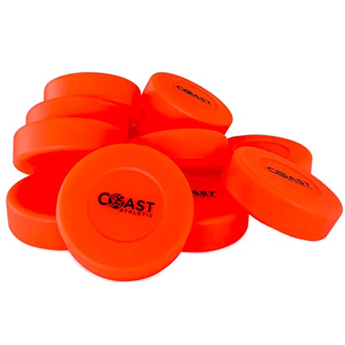 Coast Athletic Soft Shot Hockey Pucks | Street Hockey Pucks | Floor Hockey Pucks (12 Pack)