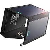 AUKEY 20W 2-Port Solar Charger with SunPower High Efficiency Solar Panels & AiPower Adaptive Charging Tech for iPhone, iPad, Samsung Galaxy and More