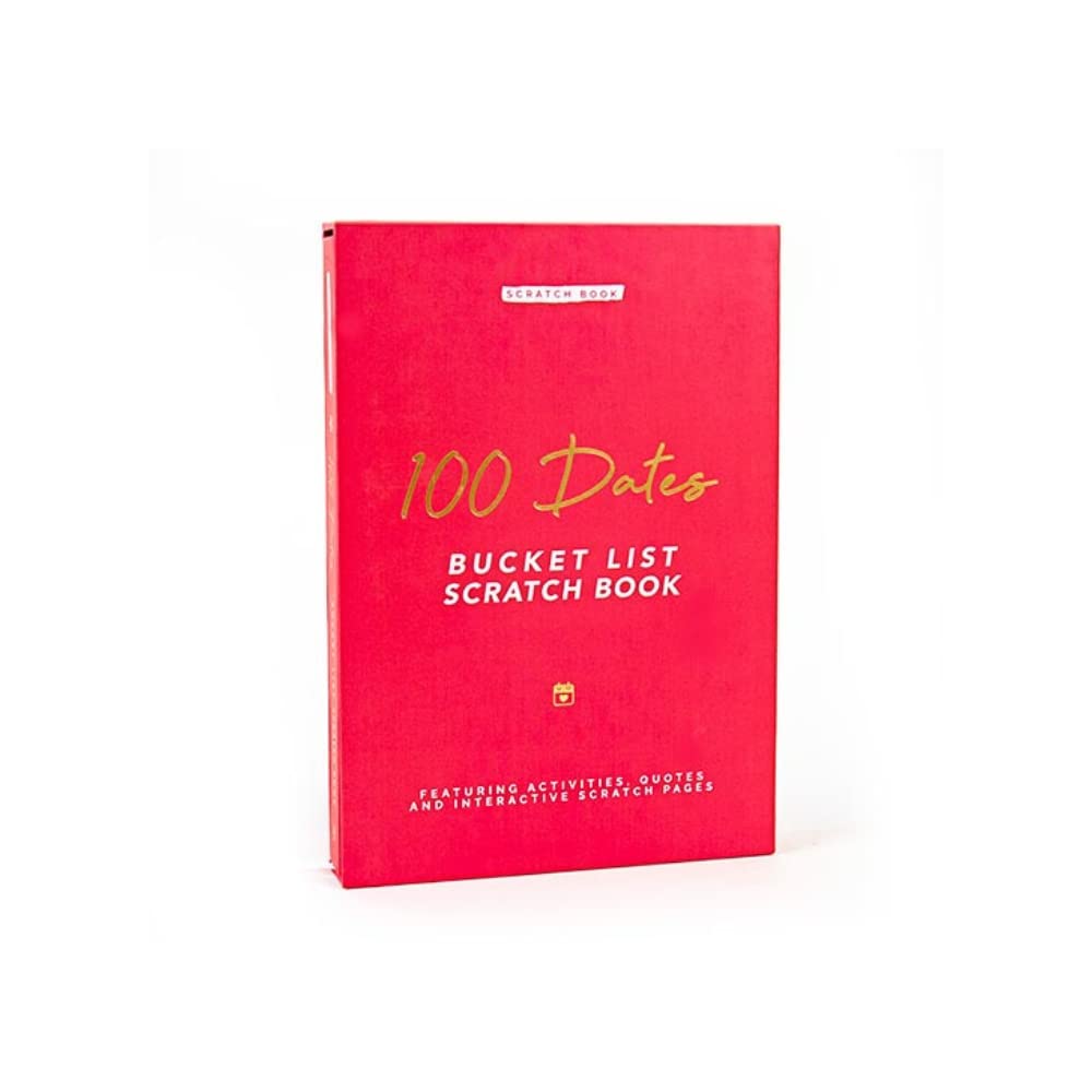 Gift Republic Scratch Off Book|Couples Edition|100 Scratch Off Date Ideas|Bucket List Edition, Red,Medium