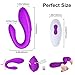 Juntame G Spot Clitoral Vibrator for Women - Couples Vibrator,Waterproof & Rechargeable, Clitoris G-spot Stimulator Adult Sex Toy (Purple) (Couple)