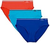 Umbro Women's Seamless Bikini Panties 3 Pack - Nasturium/Blue Assorted - Large
