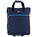 CALPAK Big Eazy Bright Check 20-inch Rolling Shopping Tote Bag,Navy Blue,One Size