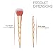 Qivange Unicorn Makeup Brush Set Gold Eyeshadow Brushes Kids Girls Children's Day Birthday Gifts for Cosplay Party Face Cosmetic Foundation Make up