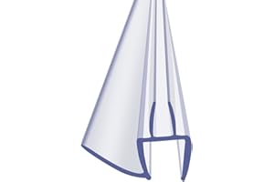 Cozylkx Frameless Glass Shower Door Sweep for 1/2" Glass, Bottom Seal with Drip Rail, 27.5" Long