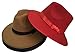 Bigood Unisex Women Imitation Cashmere Large Brim Panama Sun Fedora Hat