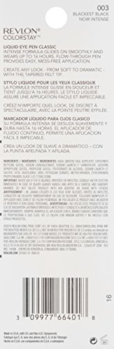 Revlon ColorStay Liquid Eye Pen, Classic, Blackest Black