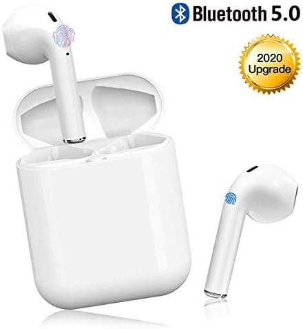 Bluetooth 5.0 Wireless Earbuds Headsets Bluetooth Headphones 3D Stereo IPX5 Waterproof Pop-ups Auto Pairing Fast Charging for Apple Airpods and Airpod Sports Earphone iPhone Android Wireless Earbuds