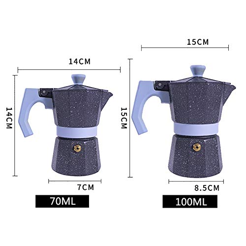 Espressokocher Kleiner Moka-Topf-Home Aluminium-Kaffee-Pot-Büro machen Kaffee-Appliance-italienisches Konzentrat… – Bild 3