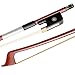 ADM 1/2 Size Student Cello Bow, Well Balanced Handmade Brazilwood Classic Cellos Bow Light Weight with Horsehair, Ebony Frog for Beginners