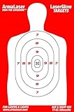 ArmaLaser LaserGlow Targets High Visibility Daytime Nighttime 18 x 12 inch Silhouette Pack of 3
