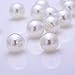 ElE&GANT 1 LB(Approx 1800pcs) 8mm White Loose Pearl Beads for Vase Fillers or Jewelry Making