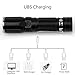Zglon Ultra Bright Tactical Flashlight, Portable High Power Torch Flashlights 1000 lumens 7 Light Modes, Water Resistant Led Tac Light Rechargeable(18650) Battery Included for Camping Security, Emerge