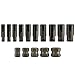 Neiko 04200A Drive Nuts, Drill Bits and Drill Guides Screw and Bolt Extractor Kit (25 Piece), Clear