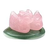 CrystalTears Rose Quartz Mandarin Ducks Love Birds