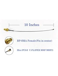 Conector U.FL a RP SMA Cable hembra IPEX Pigtail WiFi Extensión 4 piezas