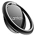 Finger Ring Stand, Lamicall Phone Ring Kickstand, Metal Grip Holder for Magnetic Car Mount Compatible with Cell iPhone 11 Pro Xs Max XR X 8 7 6 6s Plus Samsung Galaxy, Smartphone Accessories - Black primary