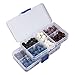 Linsoir Beads 125pcs/box 8mm Round Lava Rock Beads 5 Colors Mixed Natural Stone Beads Diffuser Jewelry Making Pack of 1 Box