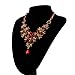 Ikevan Hot Selling Necklace Women Prom Wedding Bridal Jewelry Crystal Rhinestone Necklace Earring Sets Red