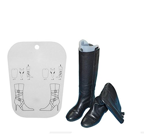Happyupcity 1 Pair 22 Inch White PP Plastic Support Shape Shoes Tree Portable Multipurpose Tall Short Boot Shaper Tree Inserts Cloth Shoes Mitt Long Thigh Boot Knee Boots Elastic Shoe Braces