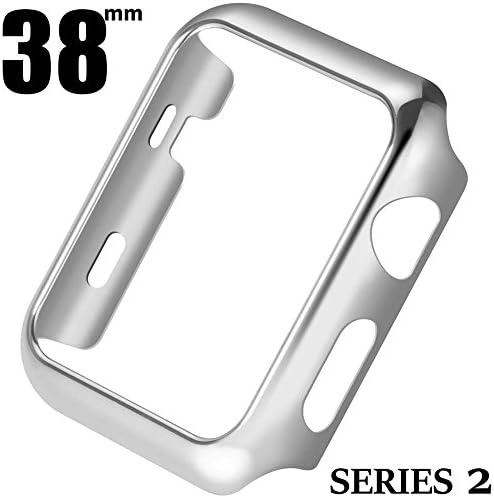Apple Series 2 Watch 38mm Screen Portector Case,Metal Plated Hard Case Cover with Full Coverage for i Watch,38mm