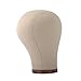 GEX Cork Canvas Block Head Manequin Head Wig Display Styling Head With Mount Hole