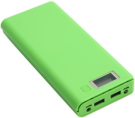 LIYUDL USB Power Bank Charger Case DIY Pack 8pcs 18650 Battery Holder for Mobile Phone(Green)