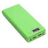 Mimgo Store 30000mAh USB 2 Port Power Bank Case 8x18650 Battery Charger Box DIY For Phone (Green)