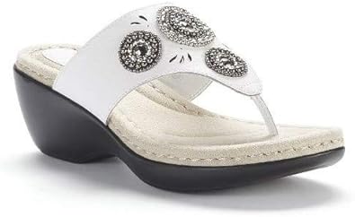 white jeweled sandals