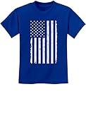 TeeStars - Big White American Flag - 4th of July Gift U.S.A Youth Kids T-Shirt